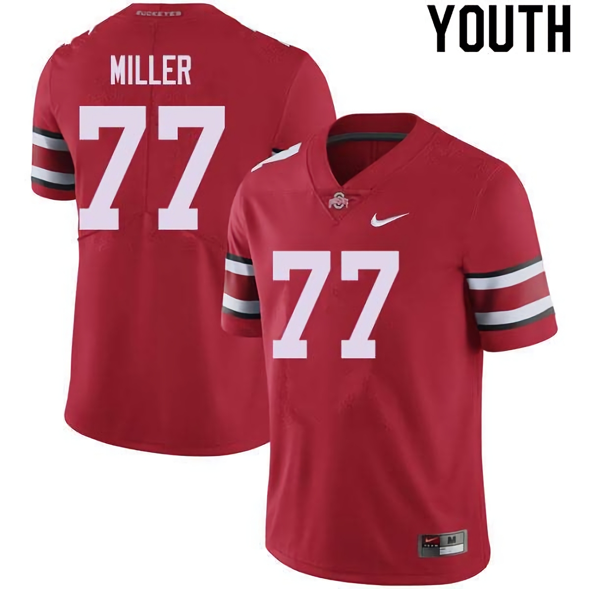 Harry Miller Ohio State Buckeyes Youth NCAA #77 Nike Red College Stitched Football Jersey RKY6456XT